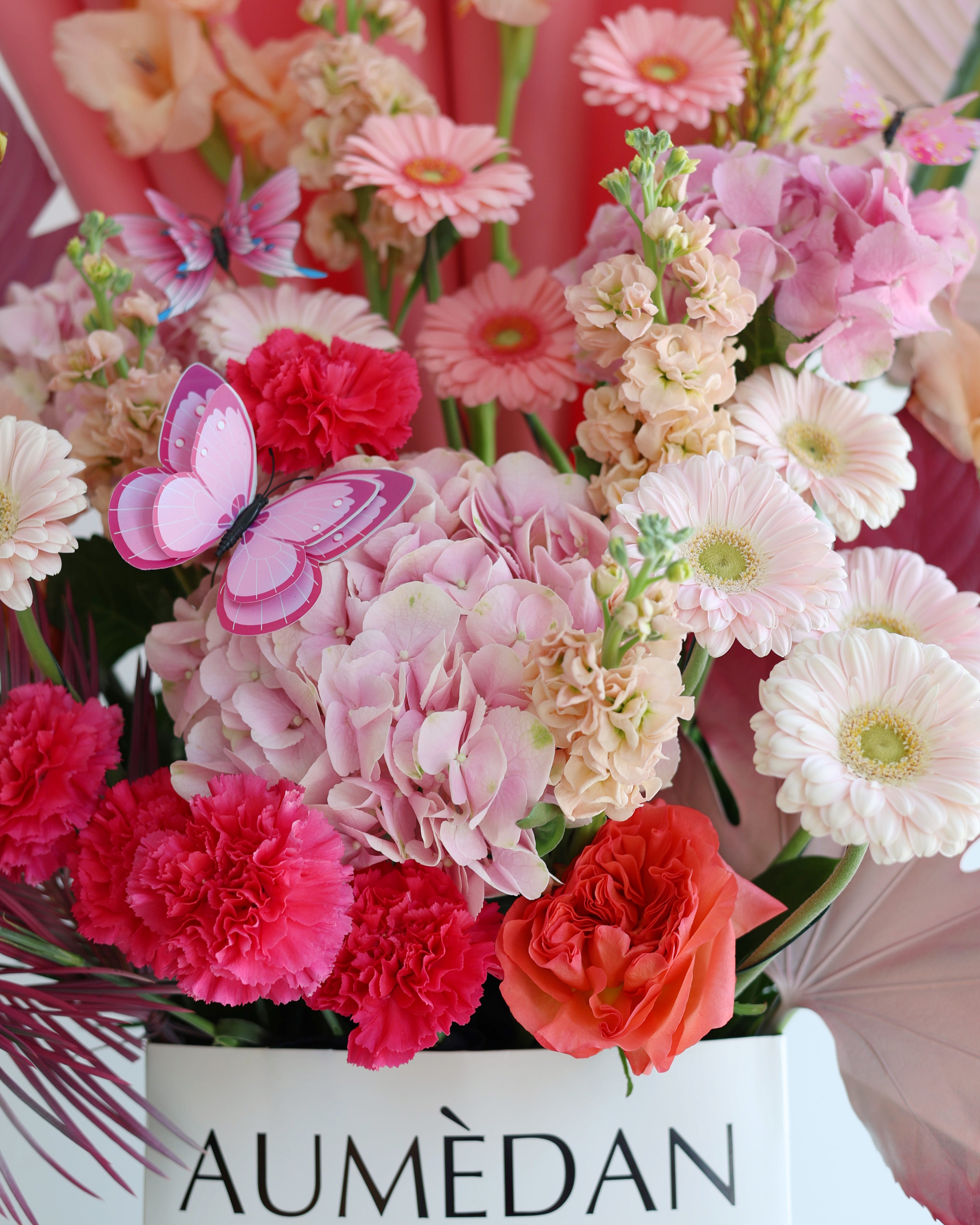 pink-a-boo - Cube Bag arrangement