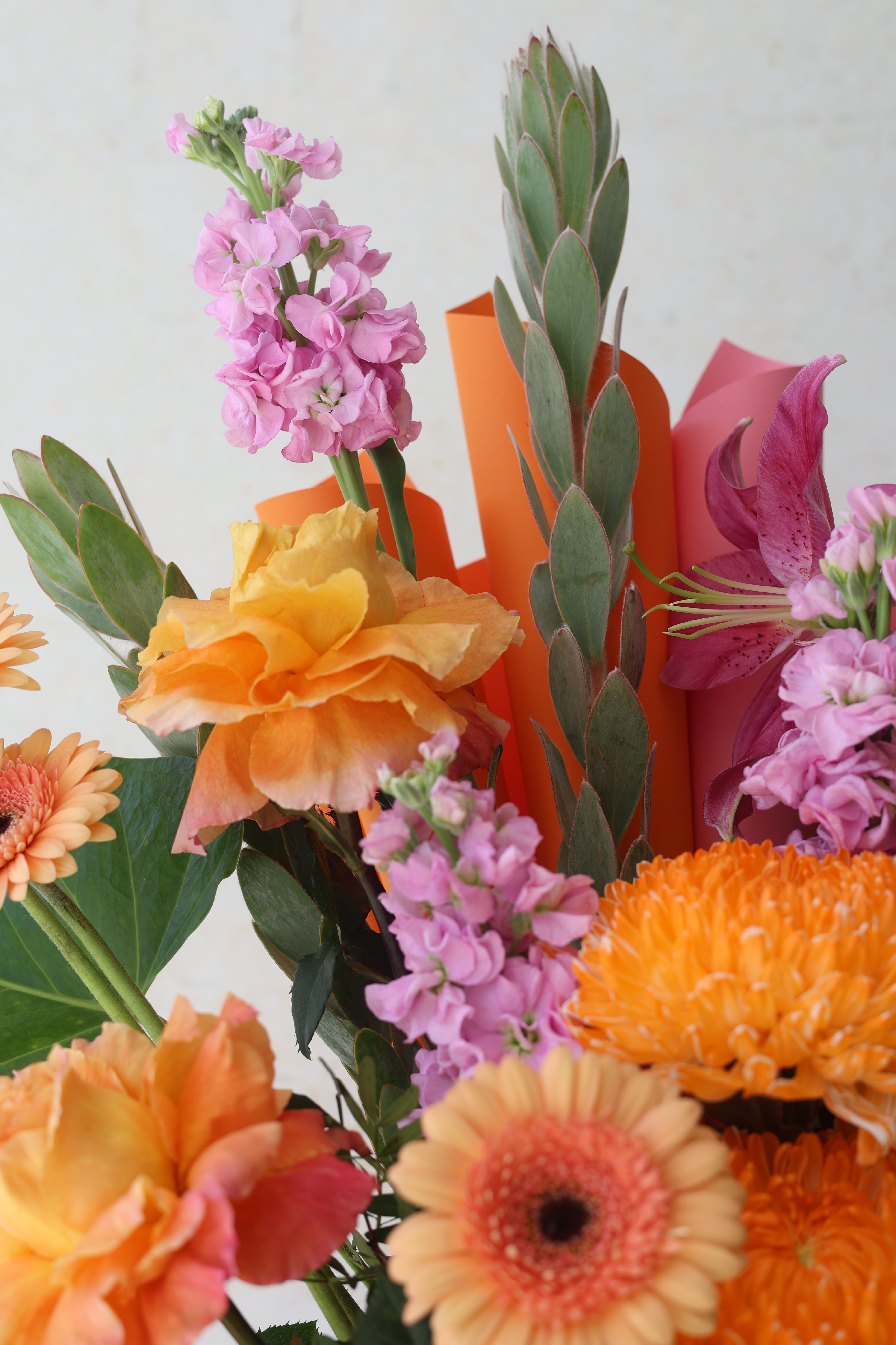 SUMMER BLOSSOMS - TRITOTE BAG ARRANGEMENT