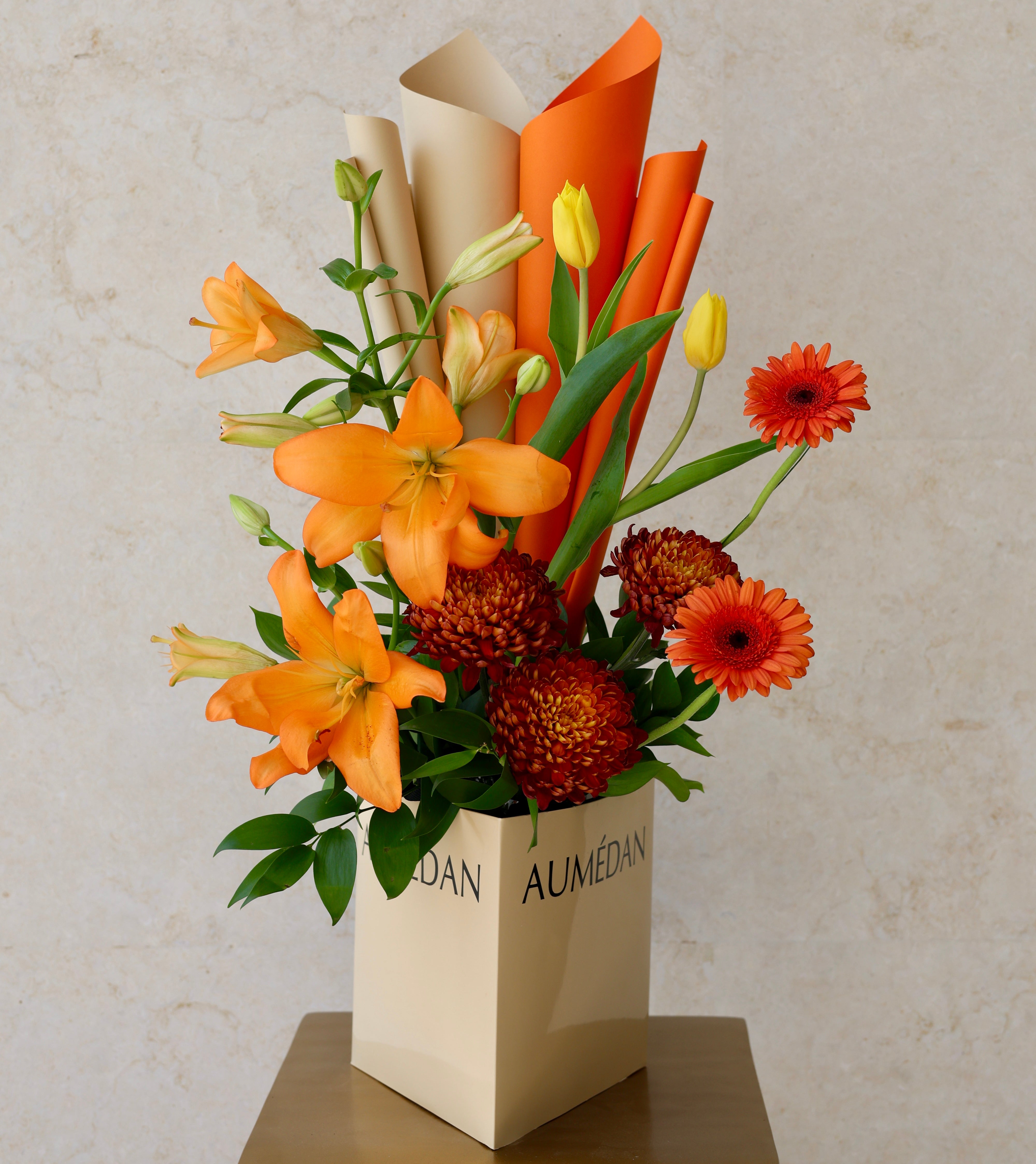 Rouge Orange - TRITOTE BAG ARRANGEMENT