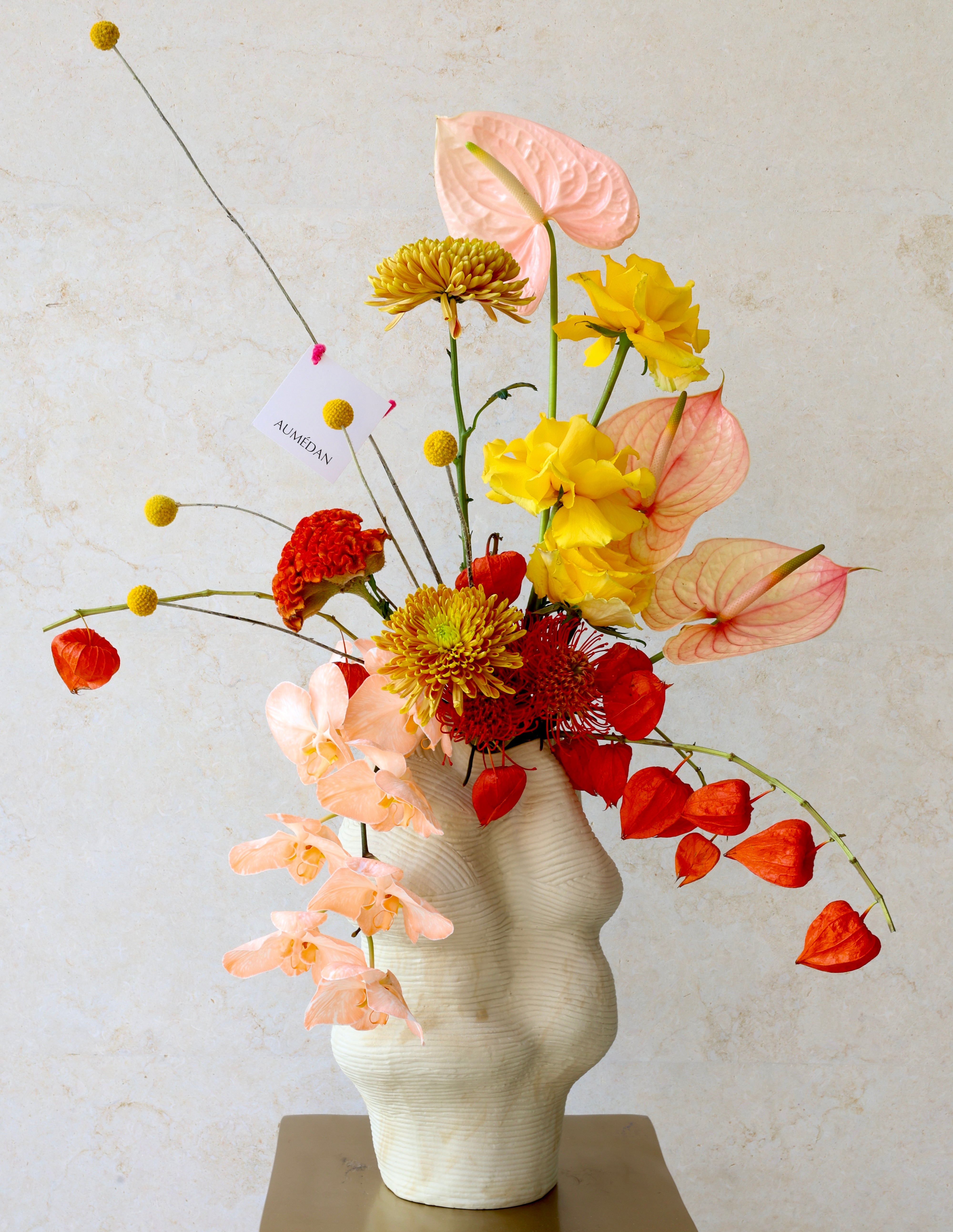 MUSTARD - VASE ARRANGEMENT