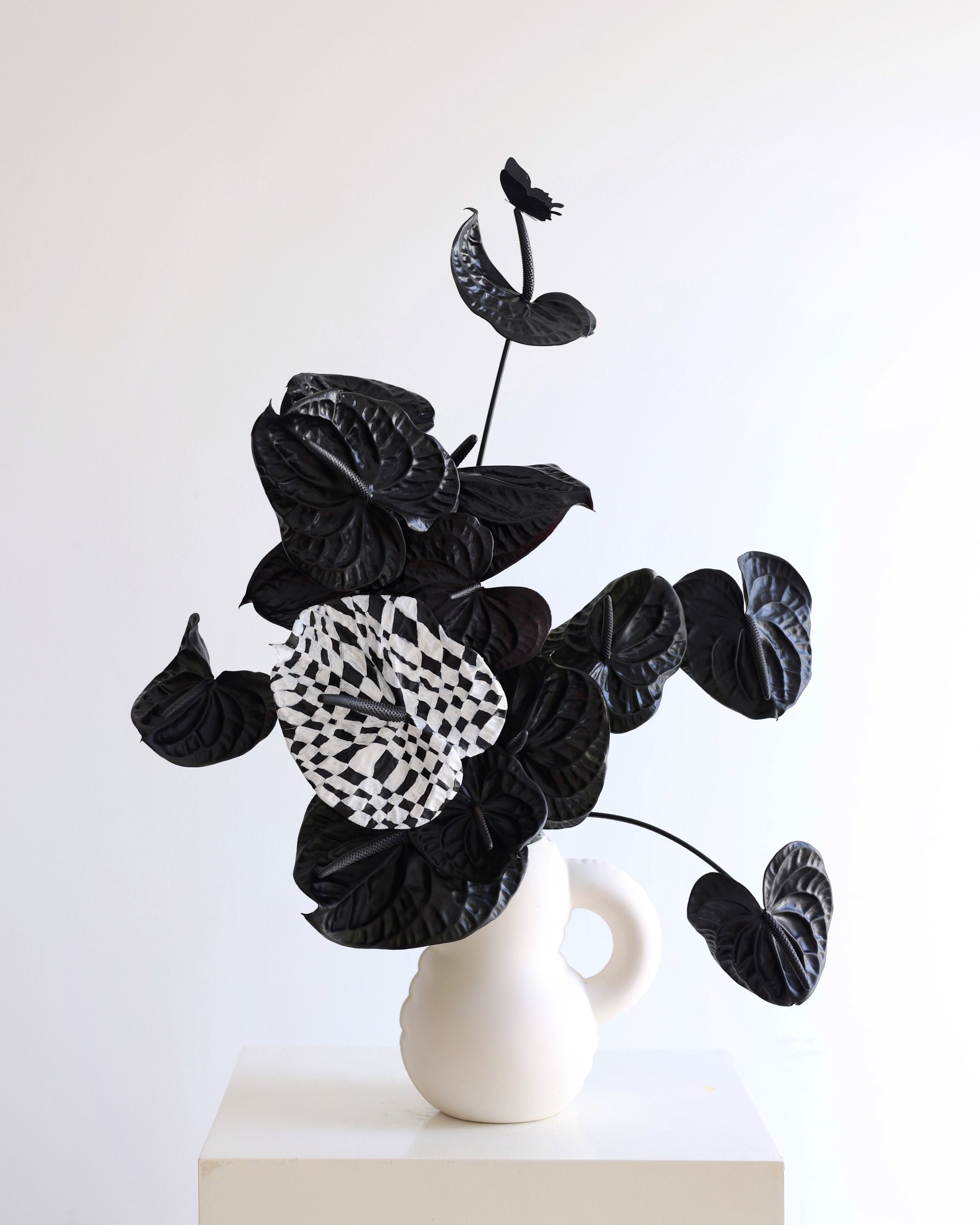 checkerboard charm - VASE ARRANGEMENT