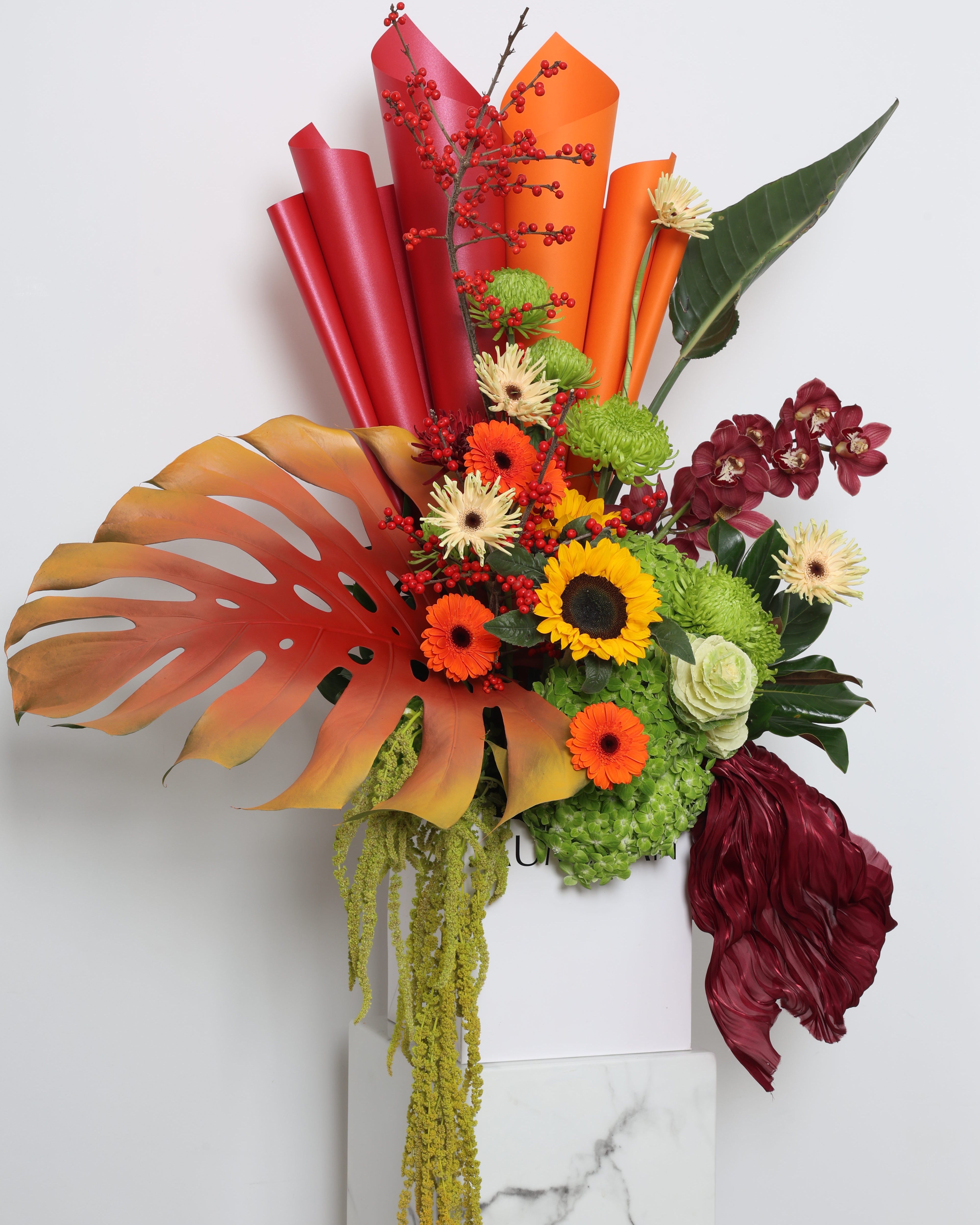 EVERGREEN KISS - Cube Bag arrangement