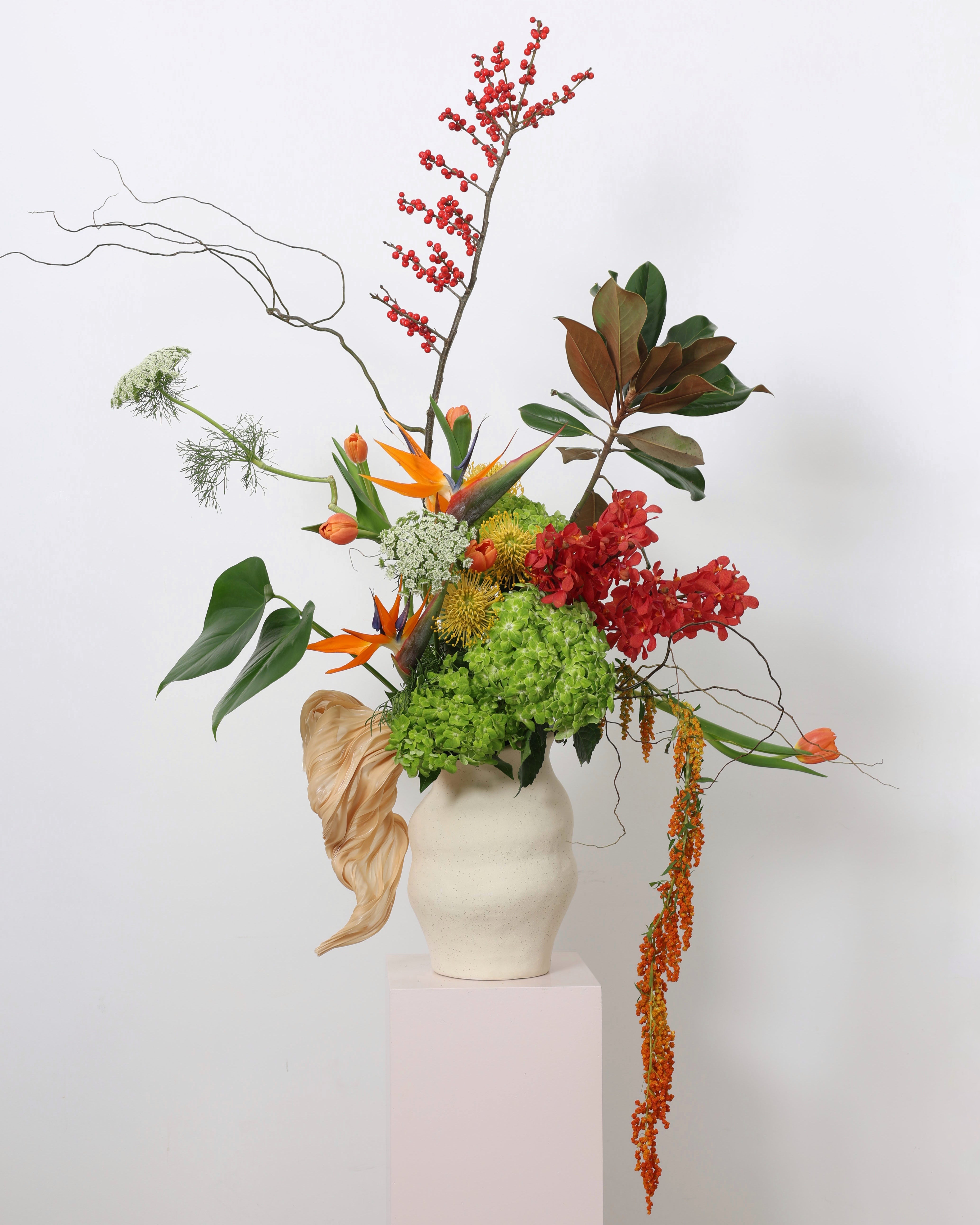 harvest hues - VASE ARRANGEMENT