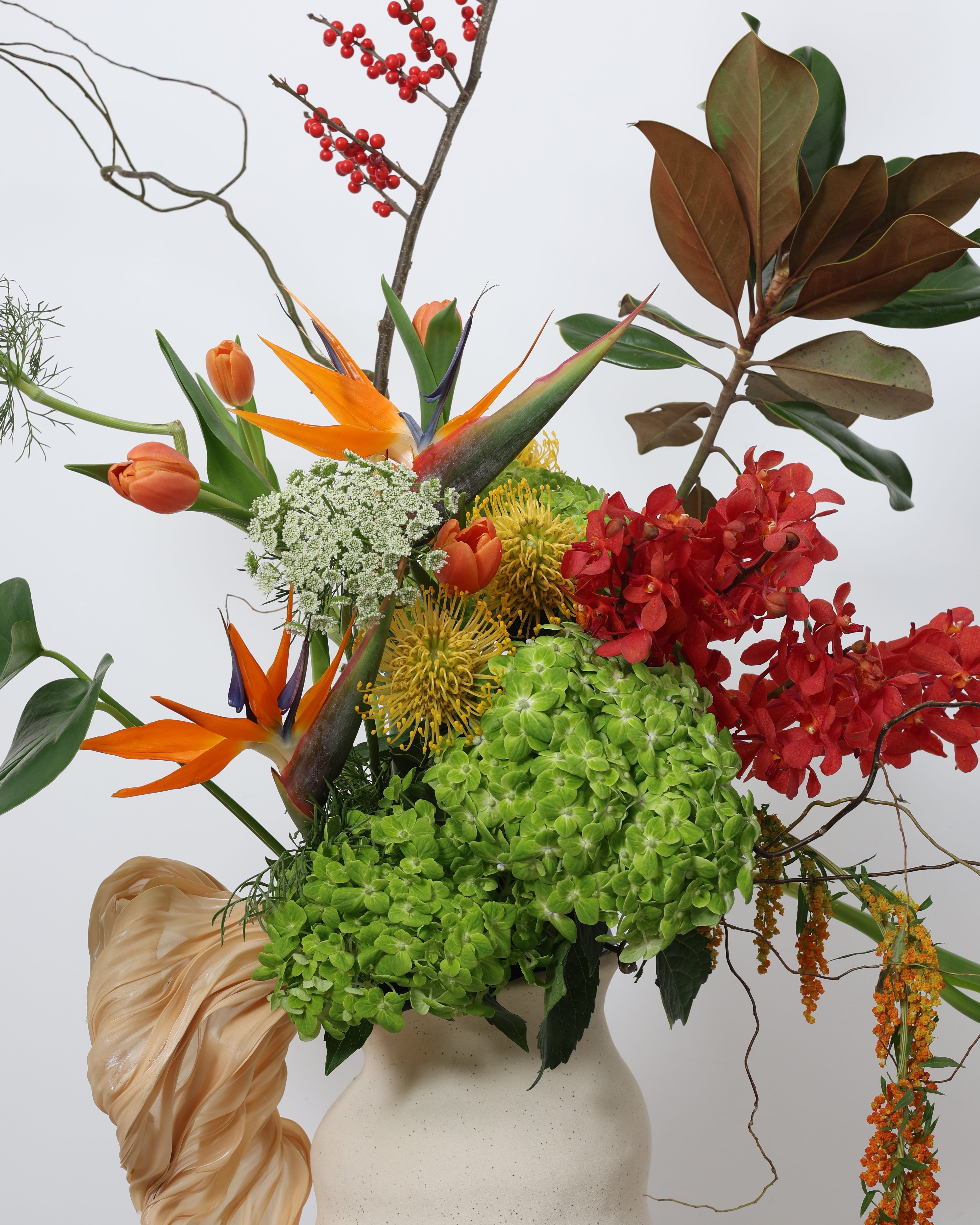 harvest hues - VASE ARRANGEMENT