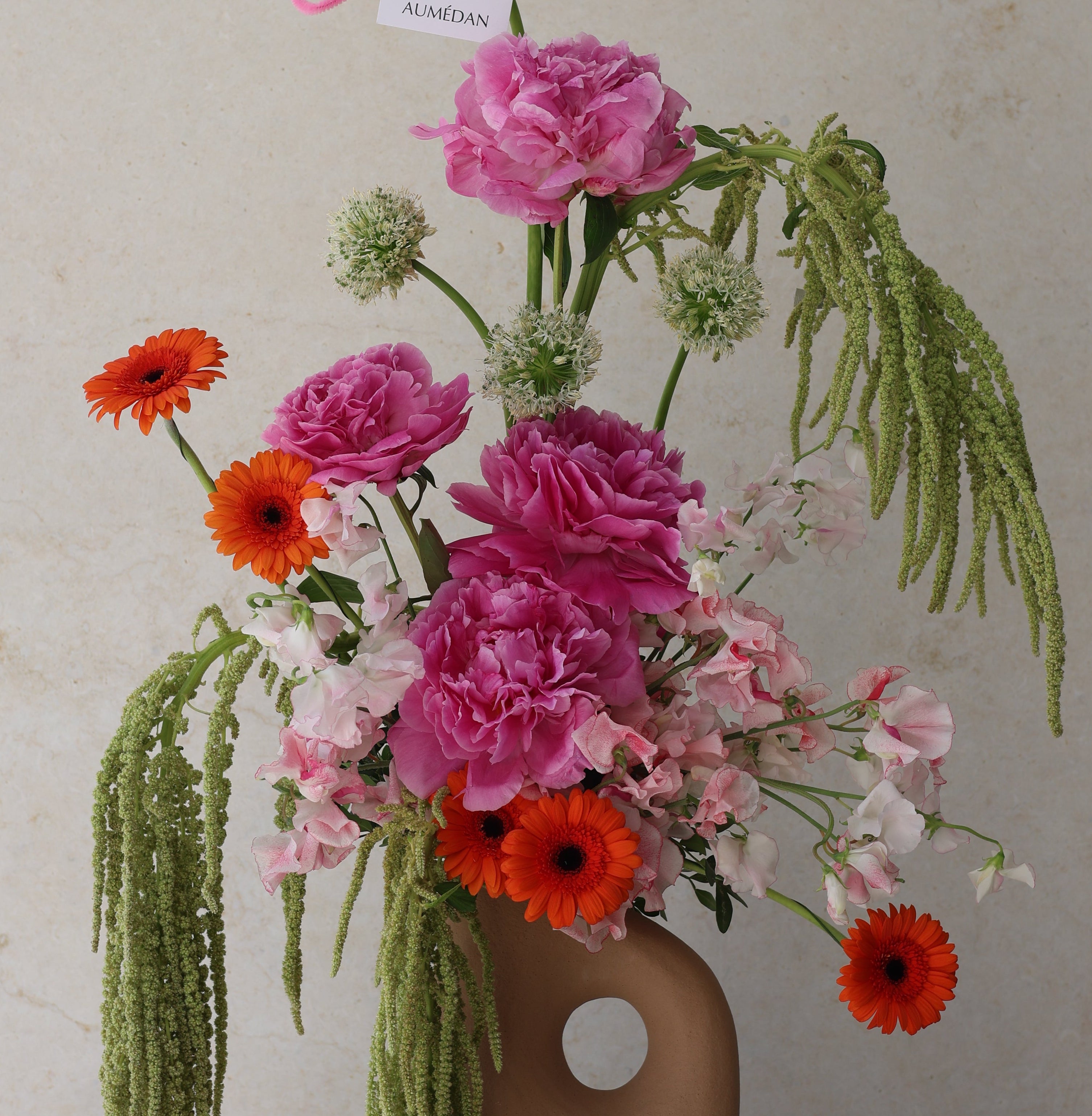 PEONY CONFETTI - VASE ARRANGEMENT