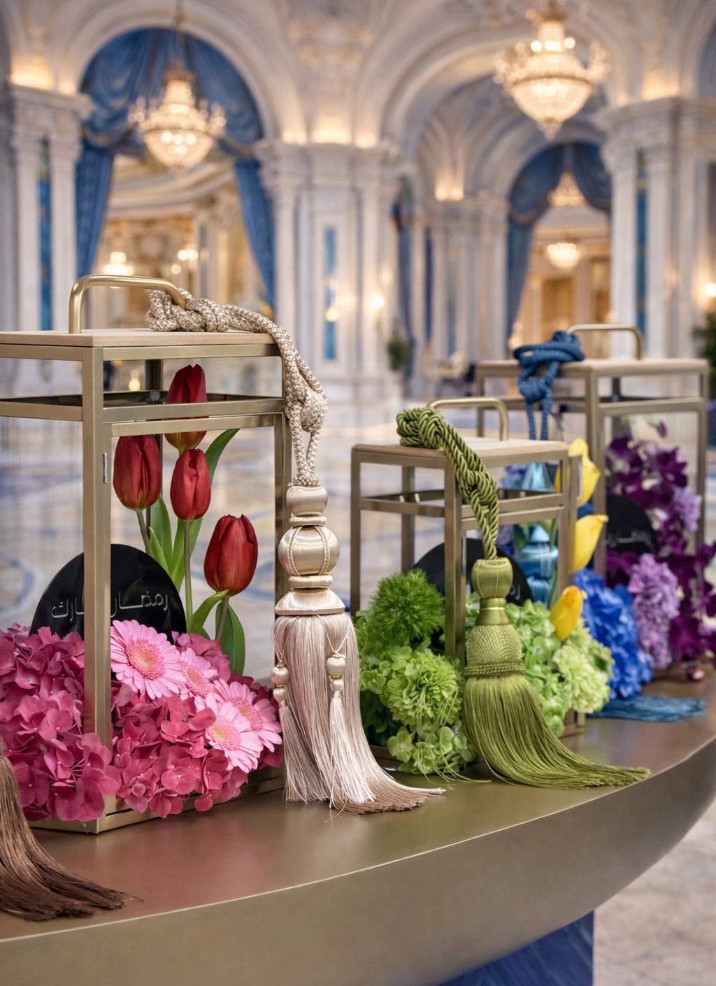 Ramadan Lantern - Red Pink/Large