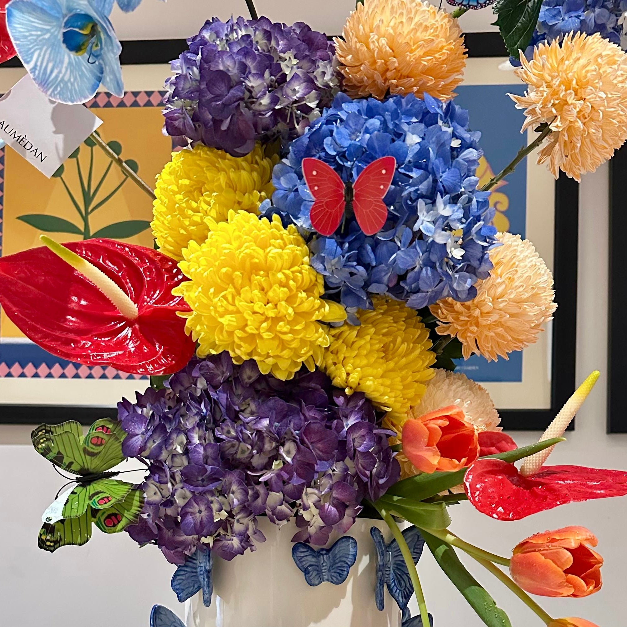 Pop of Color - All Around arrangement
