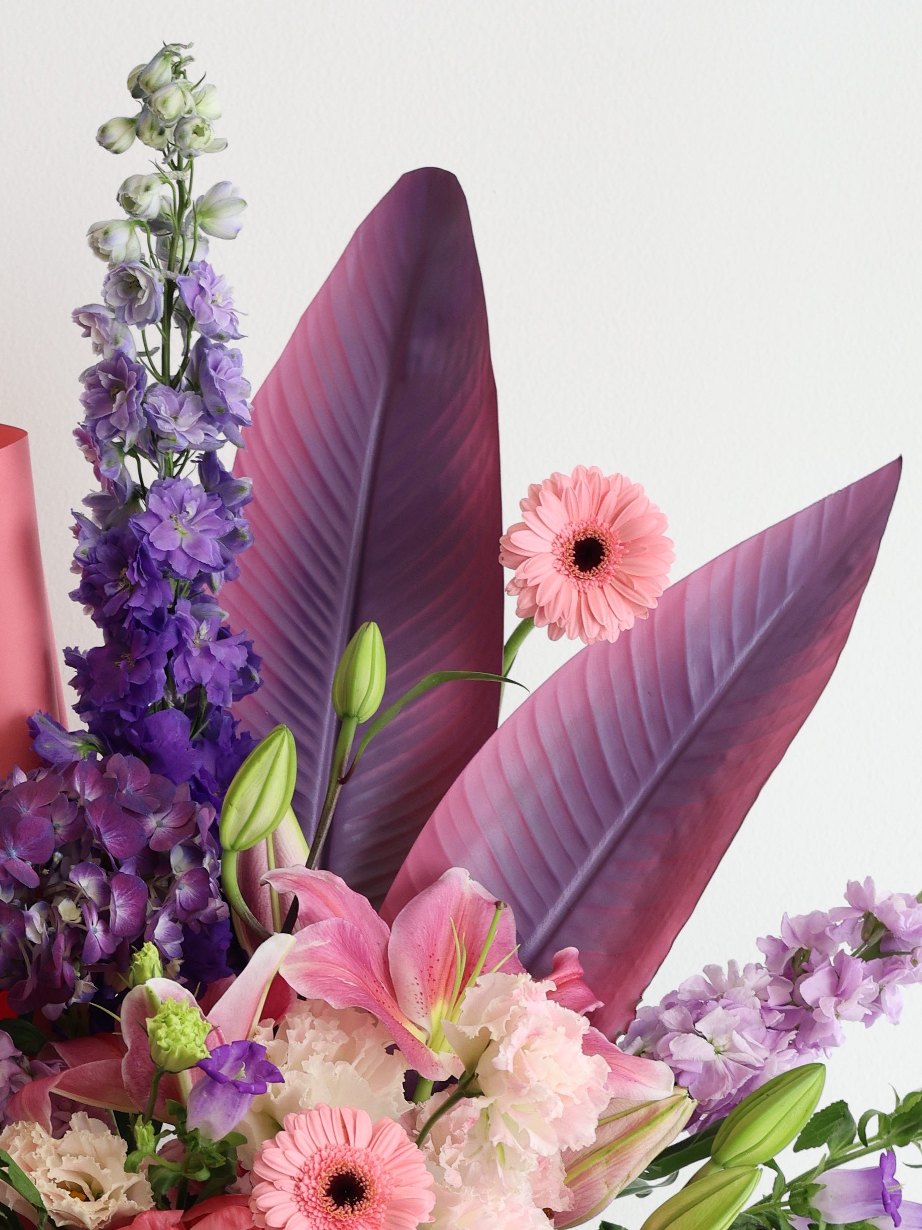 pretty in pink-ish purple - VASE ARRANGEMENT