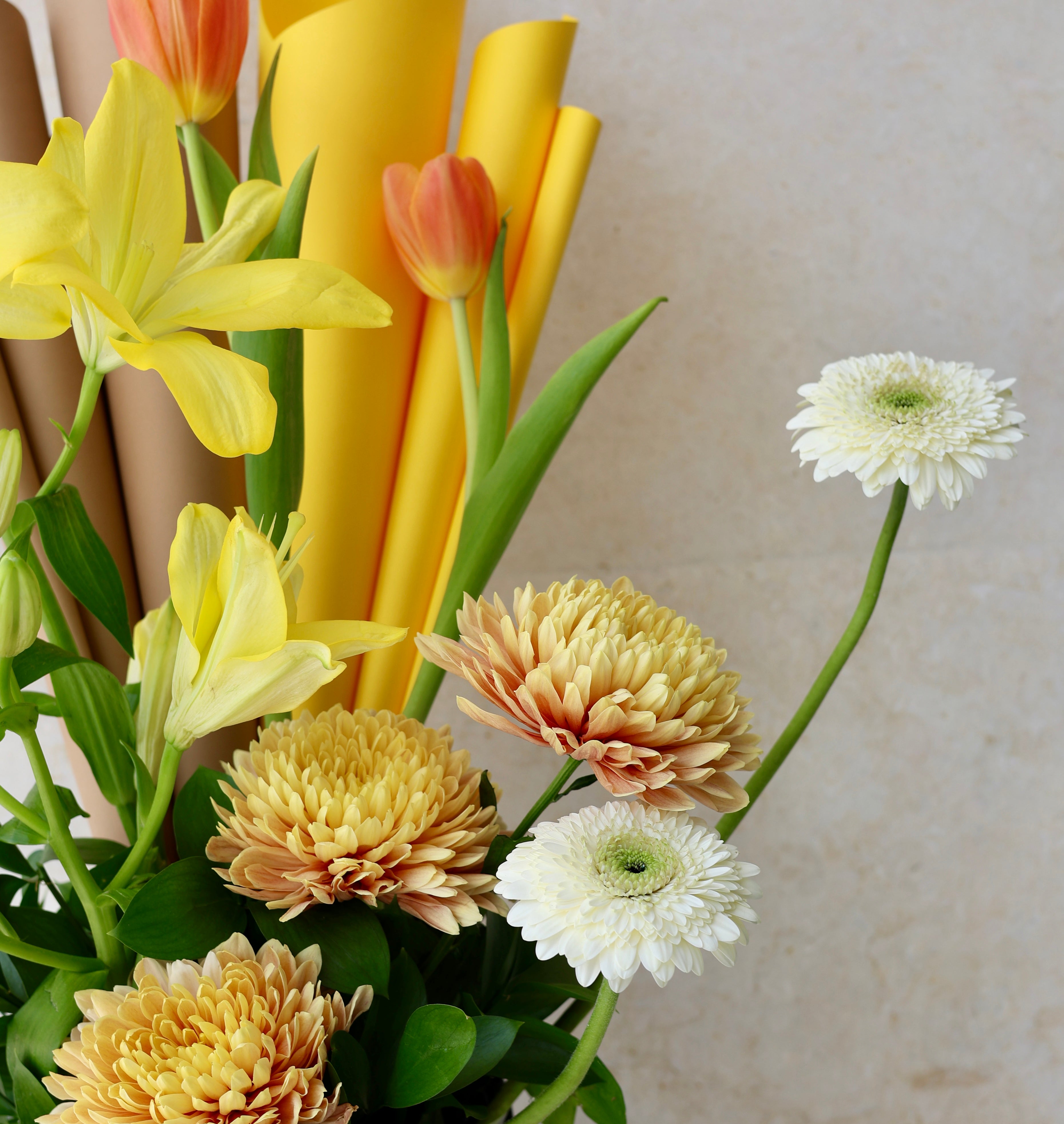 Mimosa - TRITOTE BAG ARRANGEMENT
