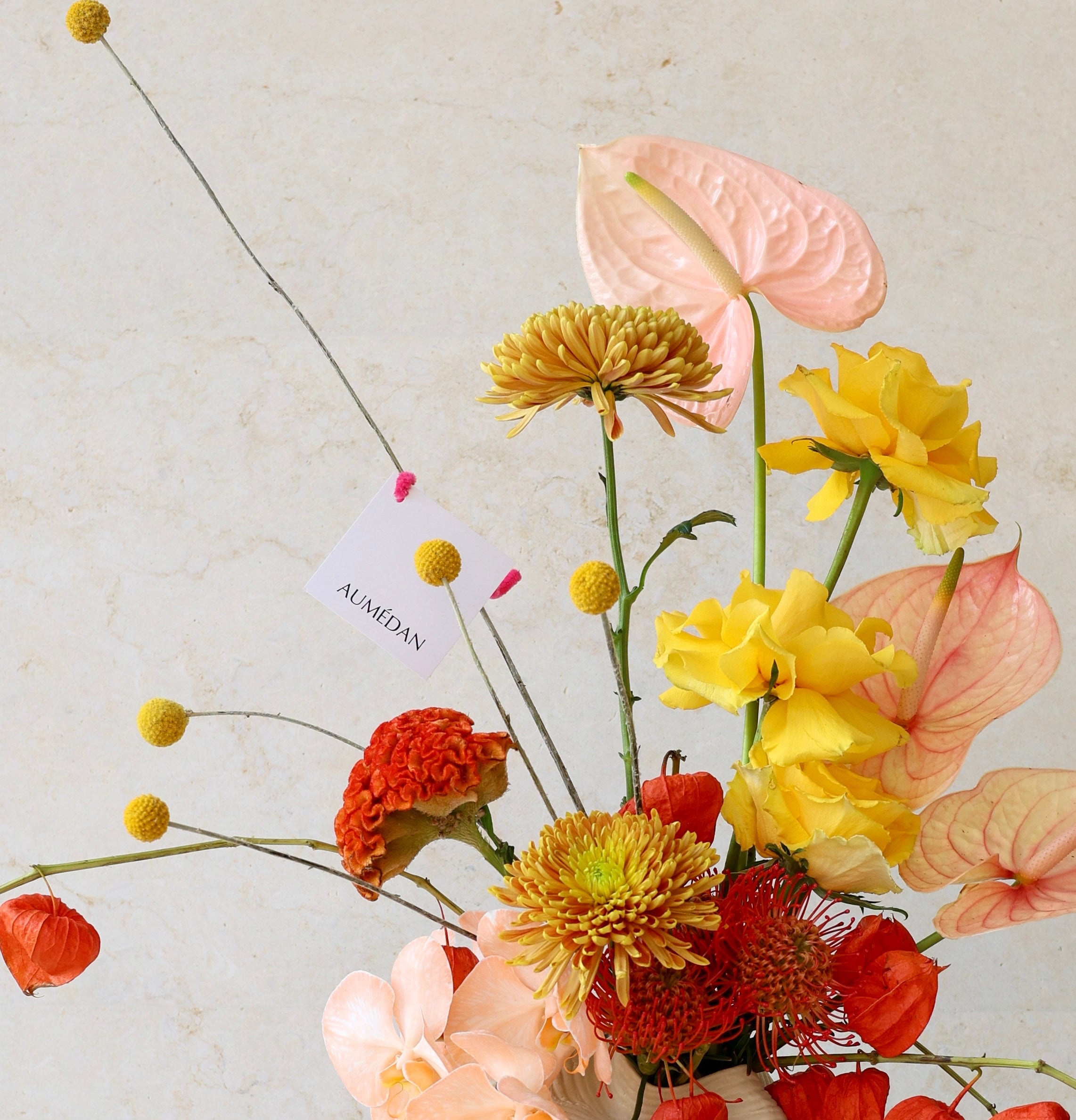 MUSTARD - VASE ARRANGEMENT