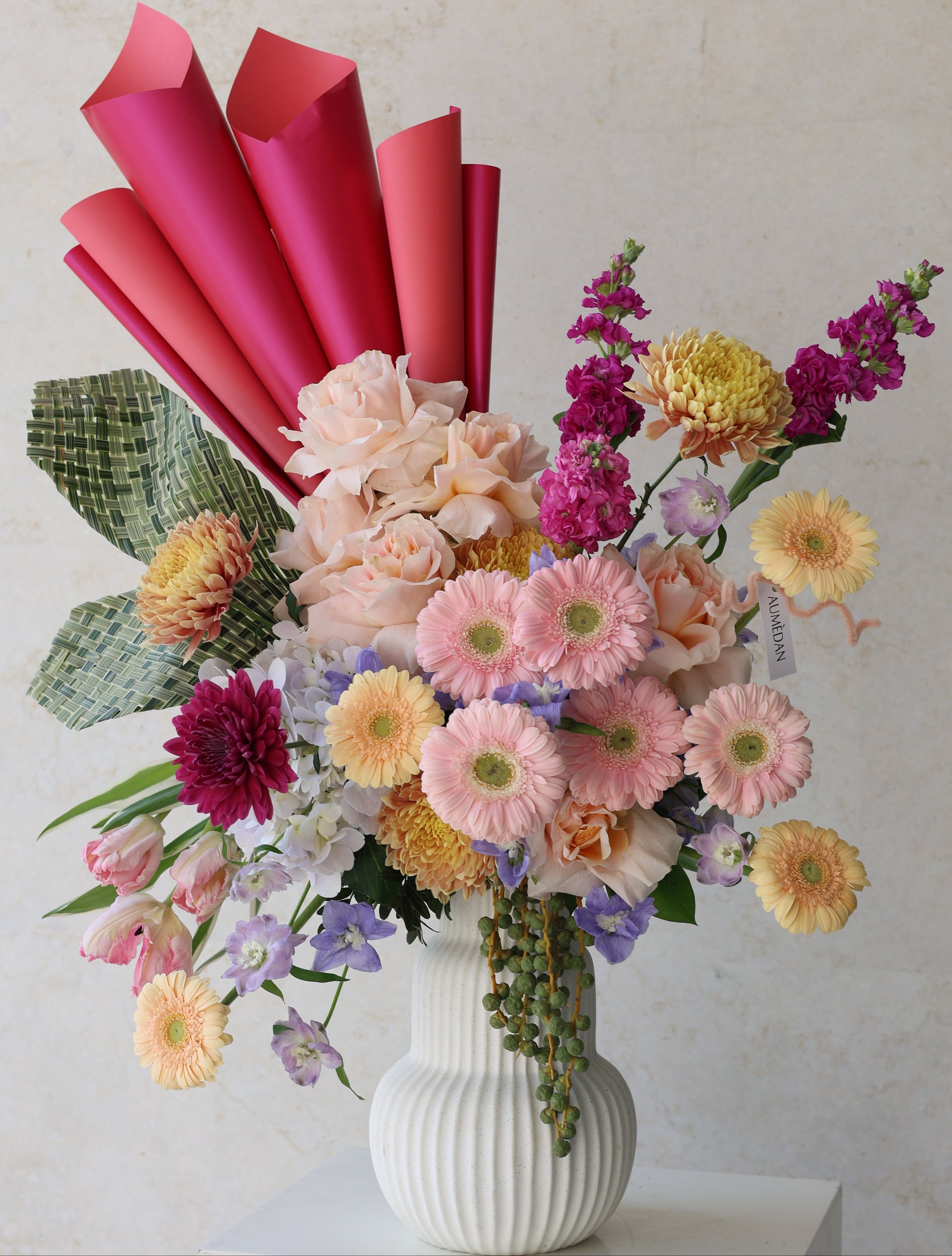 PASTAL BLOSSOM - VASE ARRANGEMENT
