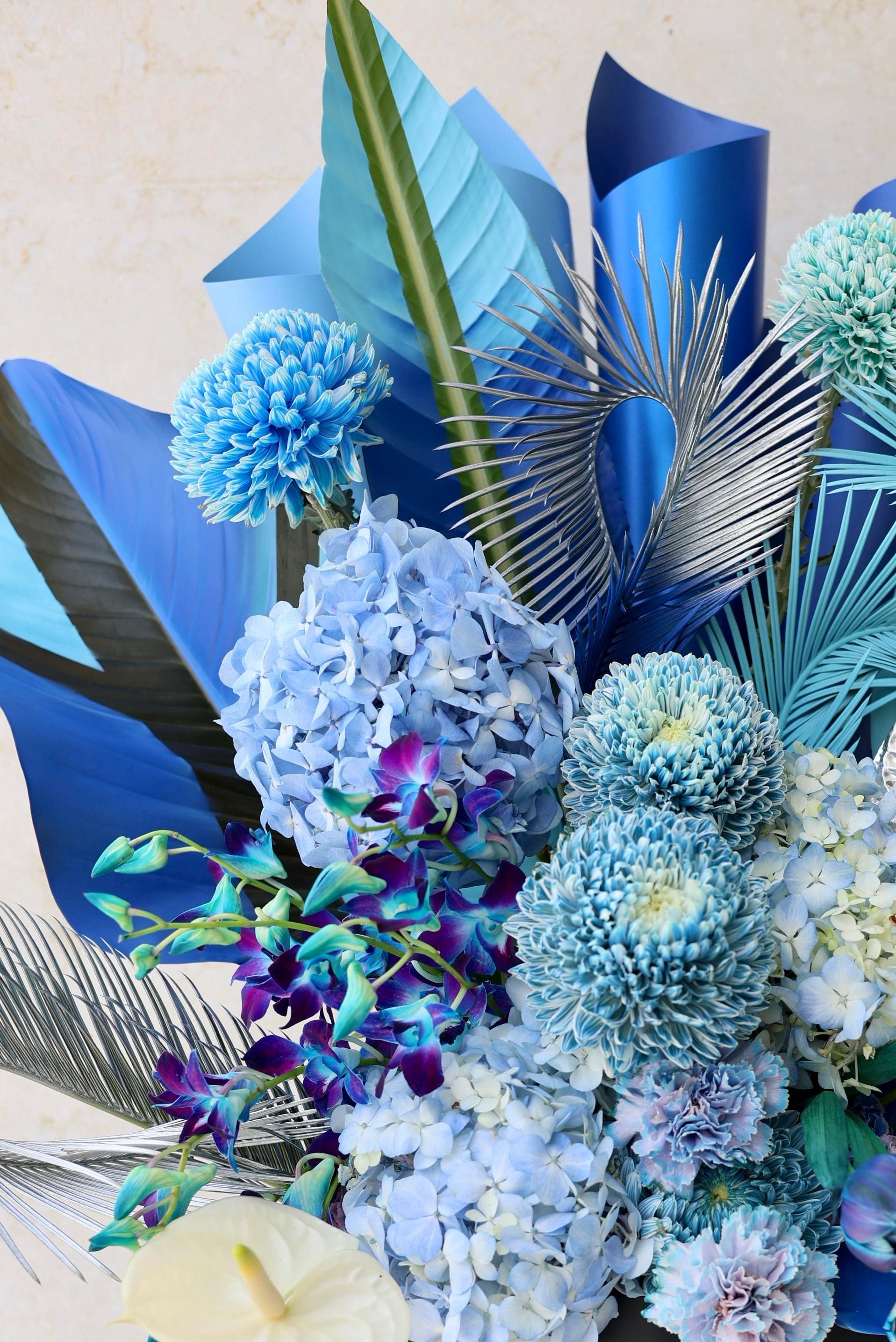 Blue Petrole -  Cube Bag arrangement