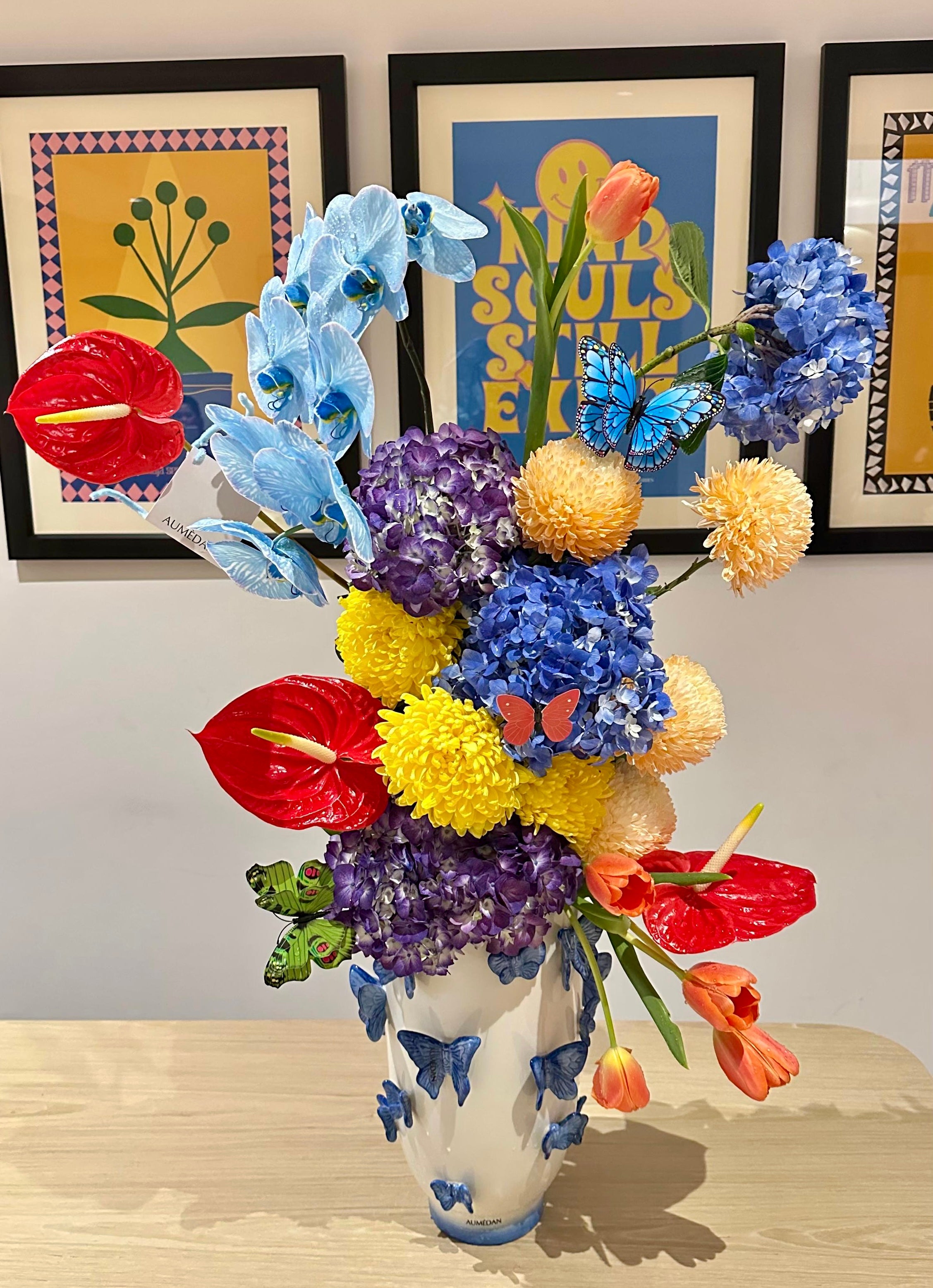 Pop of Color - All Around arrangement